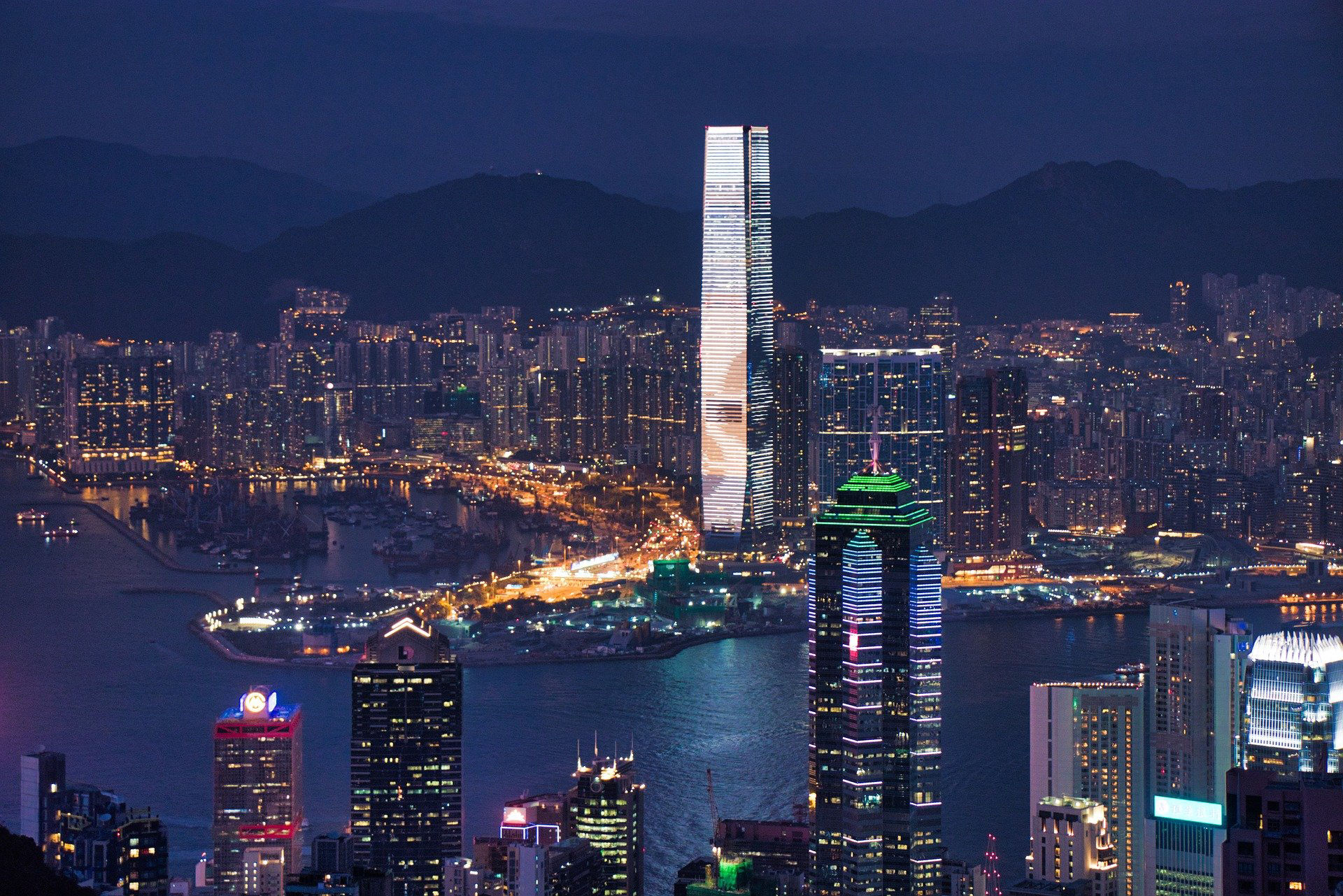 HK- Skyline Nighttime